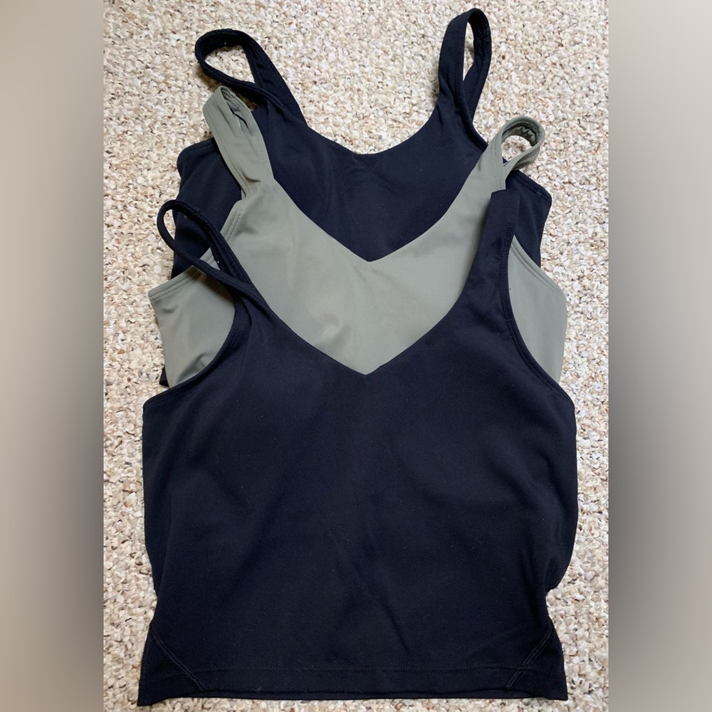 Long Sports Bras bundle of three size 4 like new!